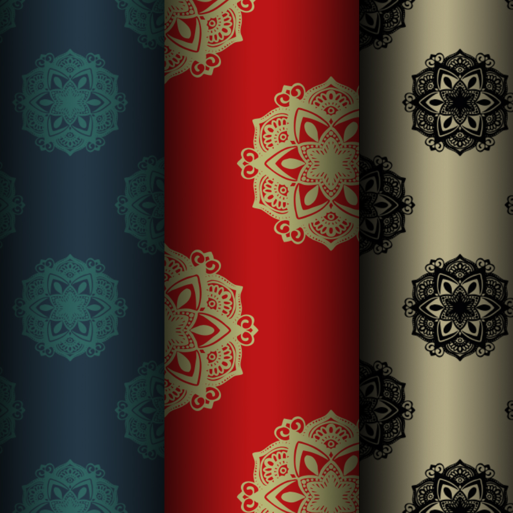 Seamless pattern mandala Lenani Art