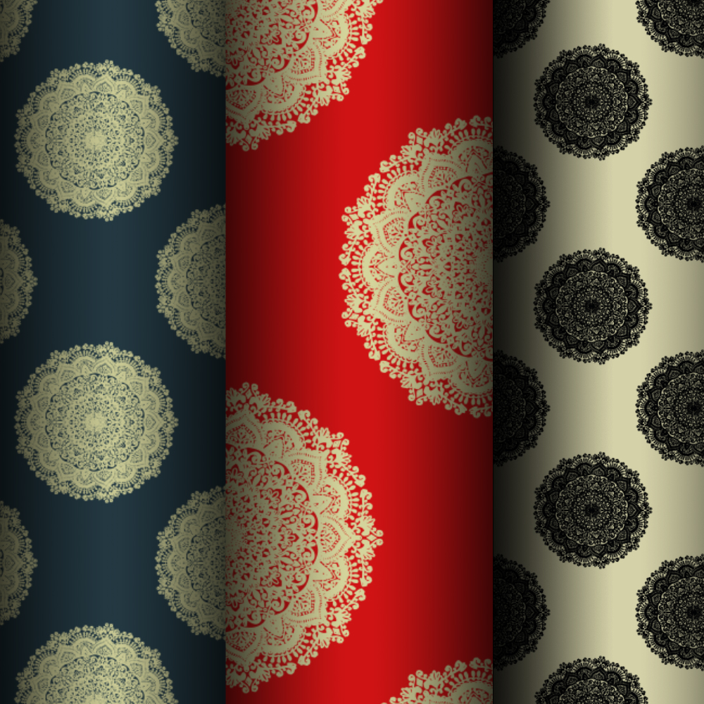 Seamless pattern mandala Lenani Art