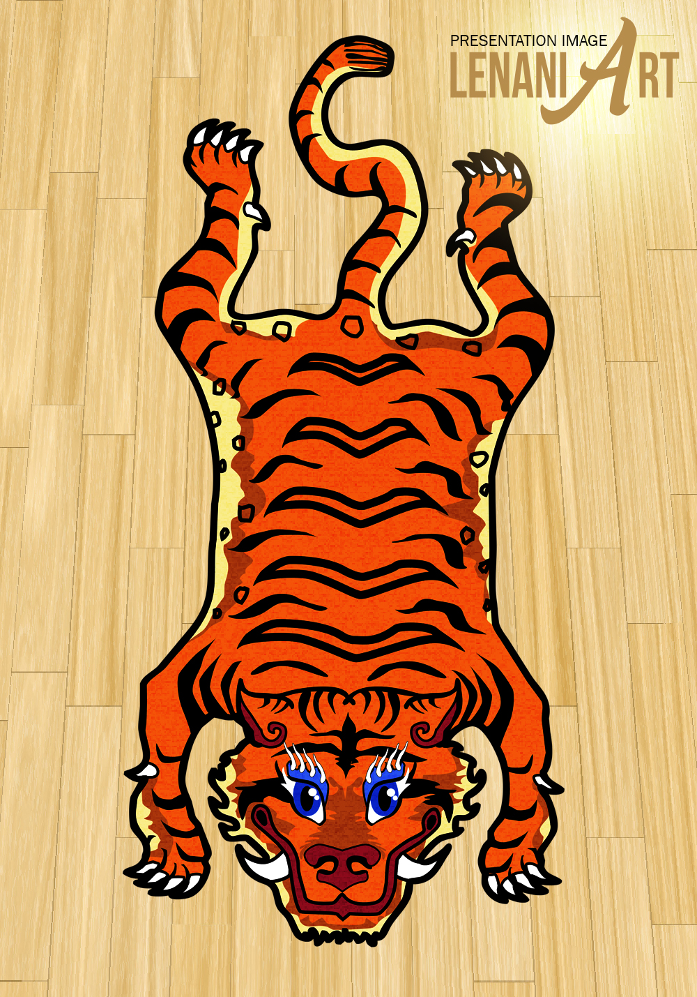 Tibetan Tiger Rug Design Lenaniart