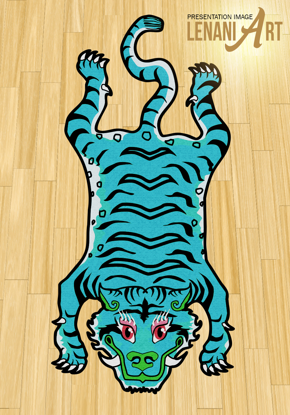 Tibetan Tiger Rug Design Lenaniart