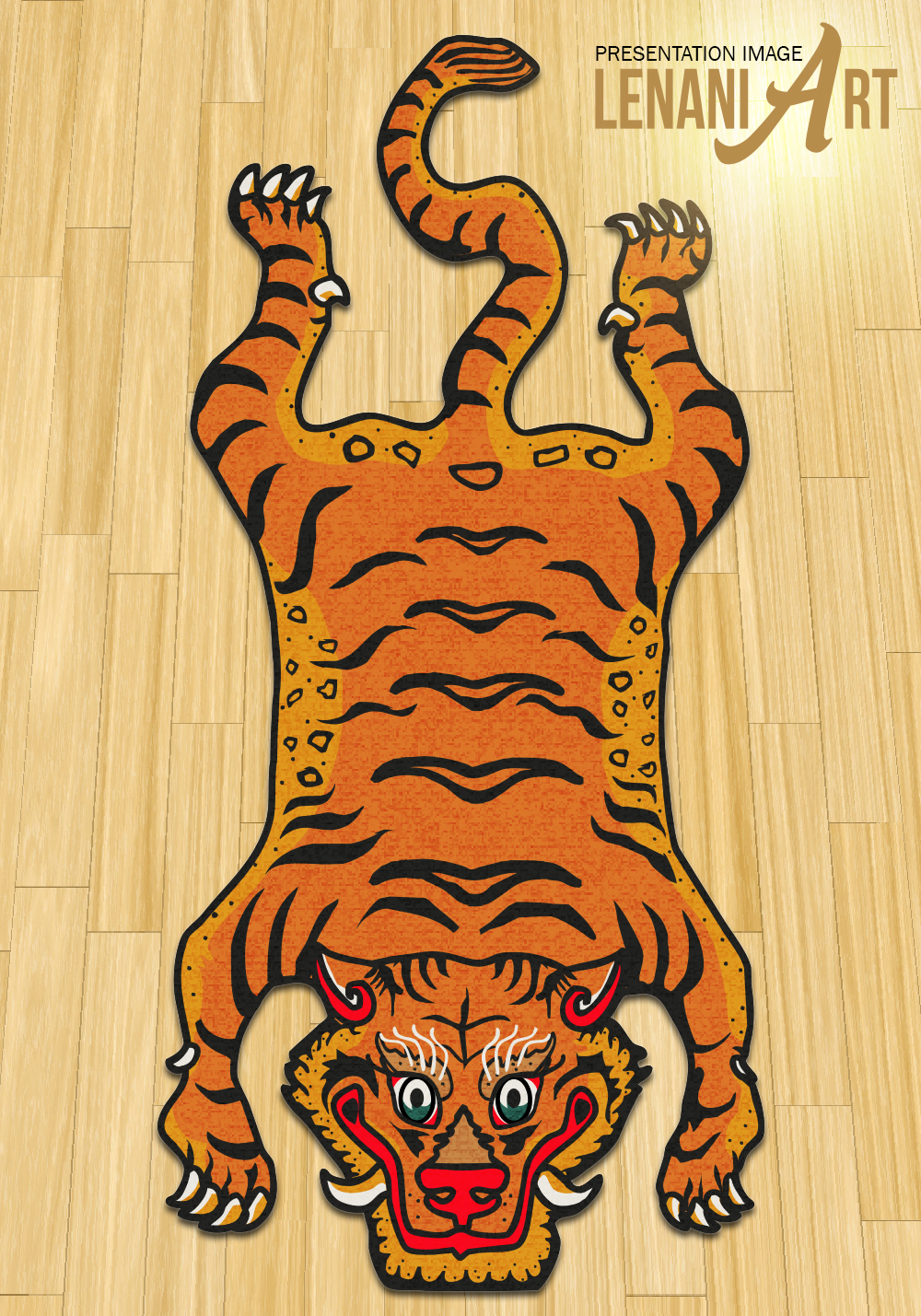 Tibetan Tiger Rug Design Lenaniart