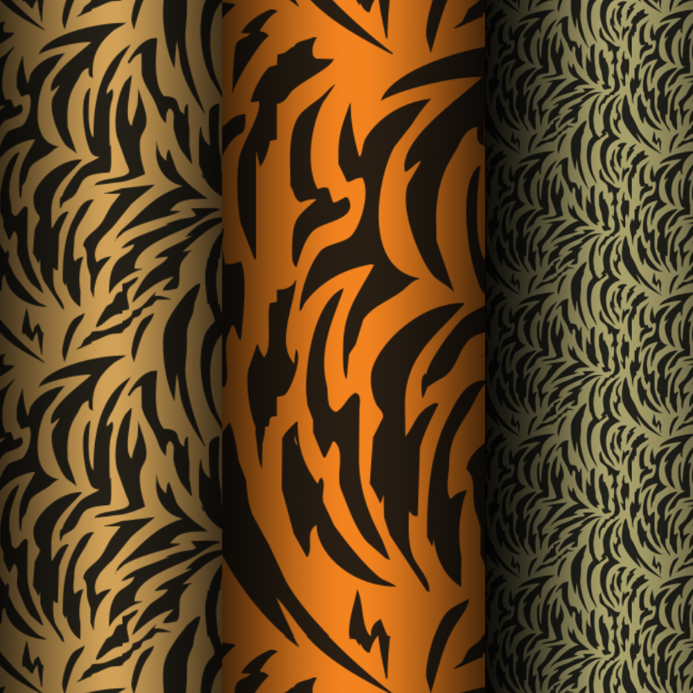 Seamless pattern Tiger Lenani Art